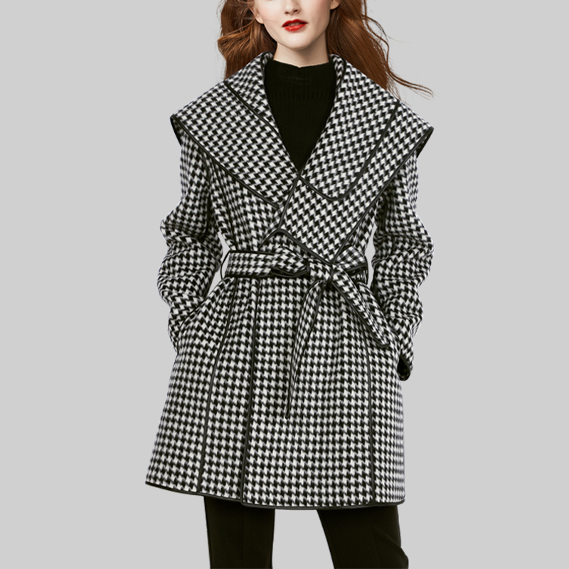 高级感小香风显瘦羊毛大衣