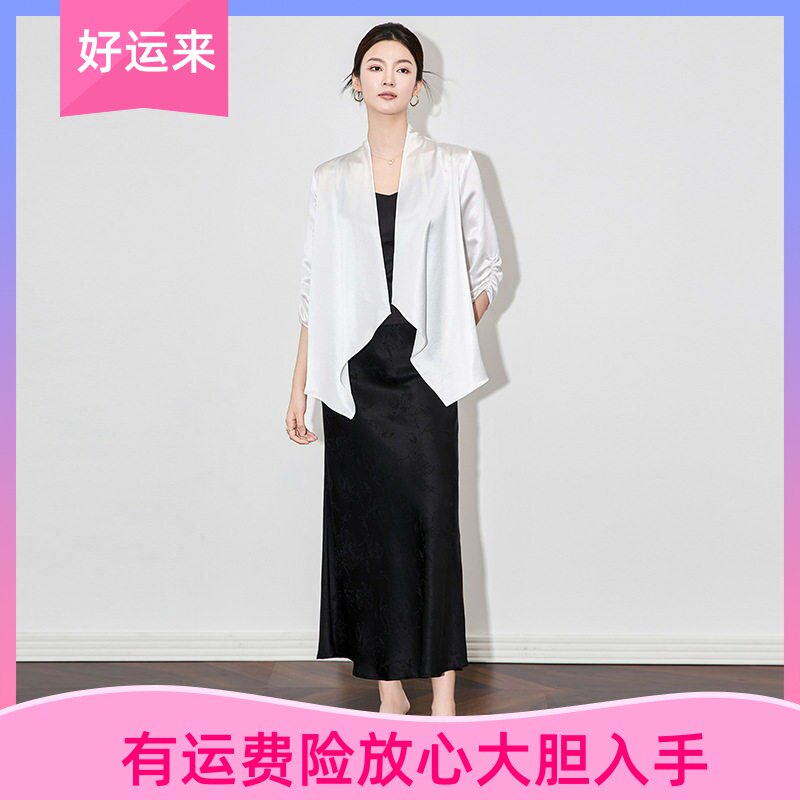南油时尚气质七分袖西装外套