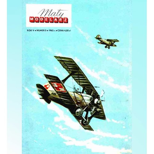 《Maly Modelarz》1962-3期 战斗机Spad51C1纸模型 DIY手工制作