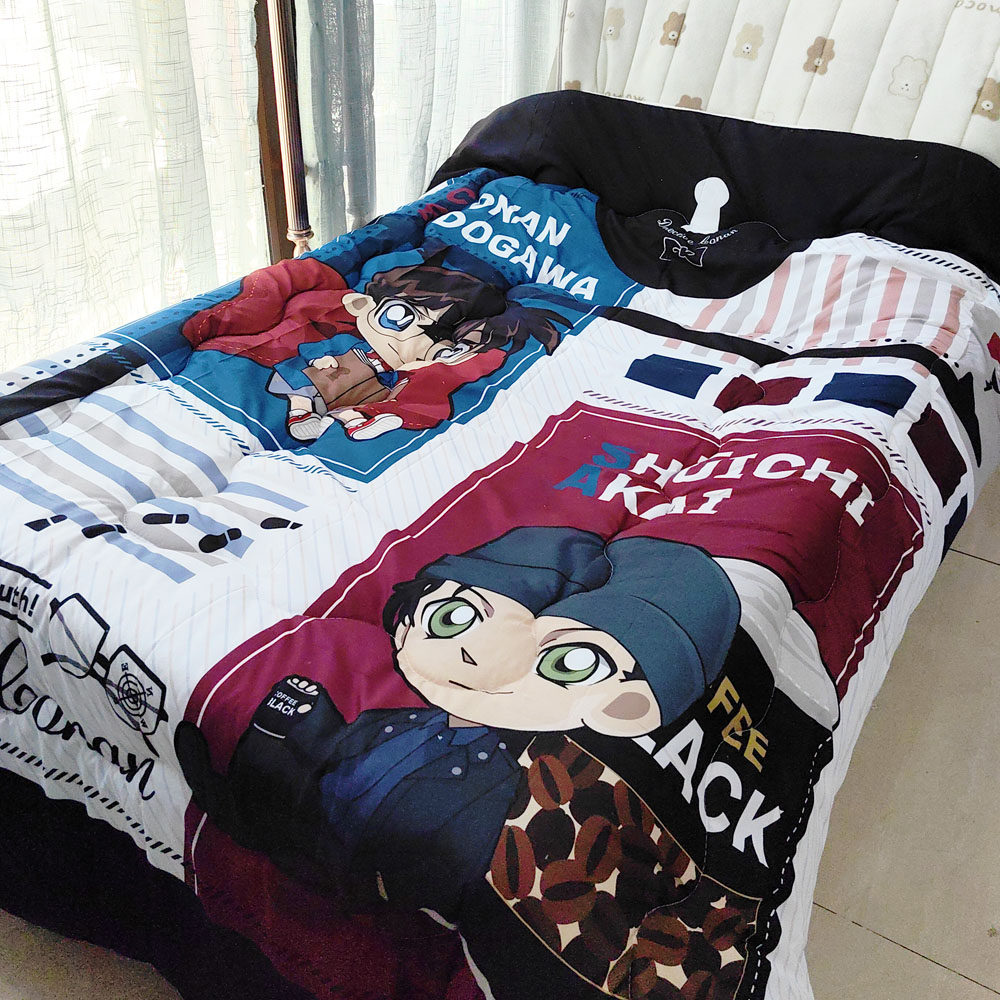 名侦探柯南 法兰绒 床垫被 褥子 厚被子 冬被  夹棉厚毯 包邮,床上用品,化纤被,淘宝优惠券,粉丝福利购,淘宝优惠卷