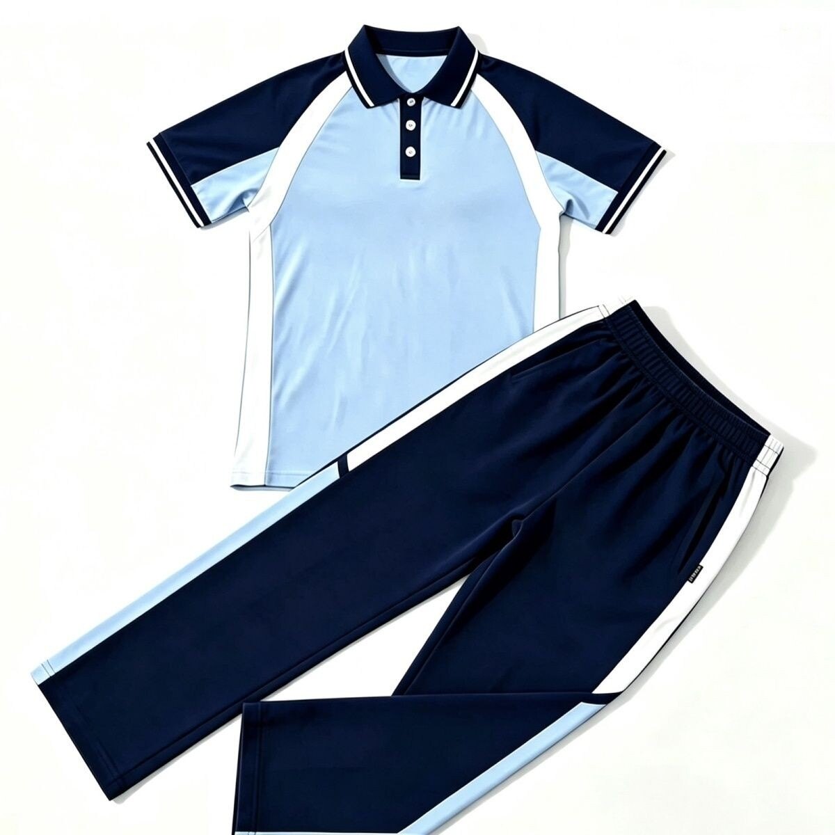 广东省中山市中学正版统一新款校服指定款式短袖长裤索罗娜面料