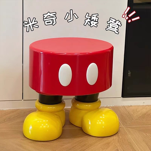 凳 米奇小矮凳创意卡通可爱家用门口换鞋