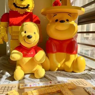 小熊维尼边几桌落地摆件卡通儿童床头柜客厅沙发可爱创意噗噗茶几