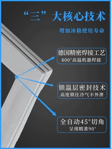 Применимо к холодильнику Skyworth BCD138 138H 162 166H Герметизационная полоса дверная полоска магнитная уплотнение дверного уплотнения