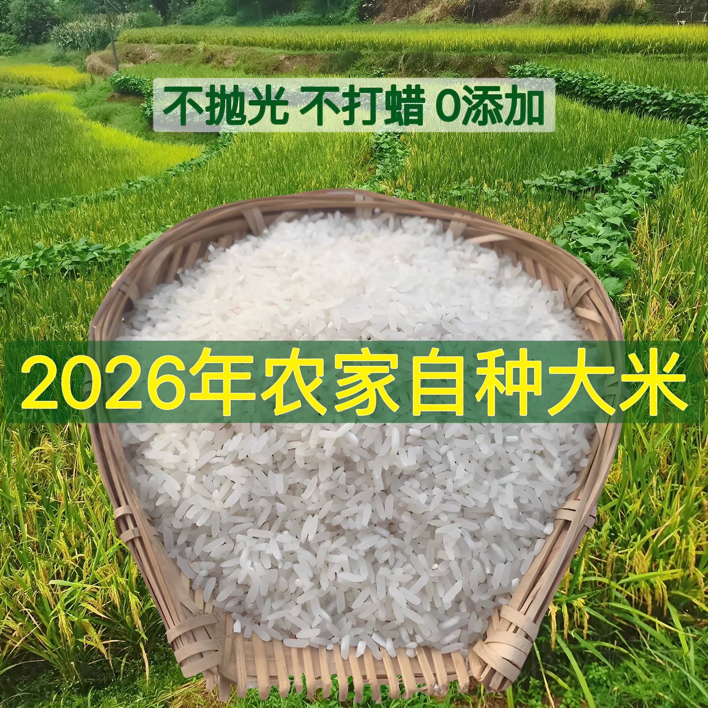 农村大米四川原生态自种不打蜡
