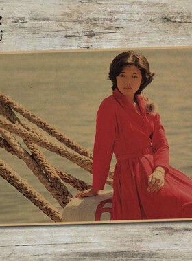 海报复古文艺风牛皮纸壁画百惠