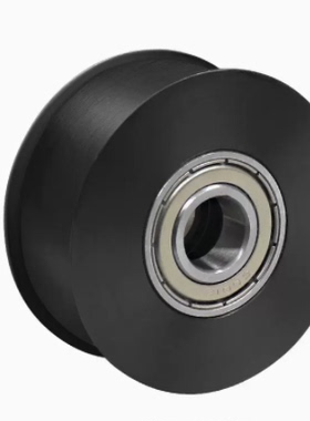 直销ENG0平皮带用惰轮HBG光轮 45号钢发黑 调节导向轮宽度(T)6~32