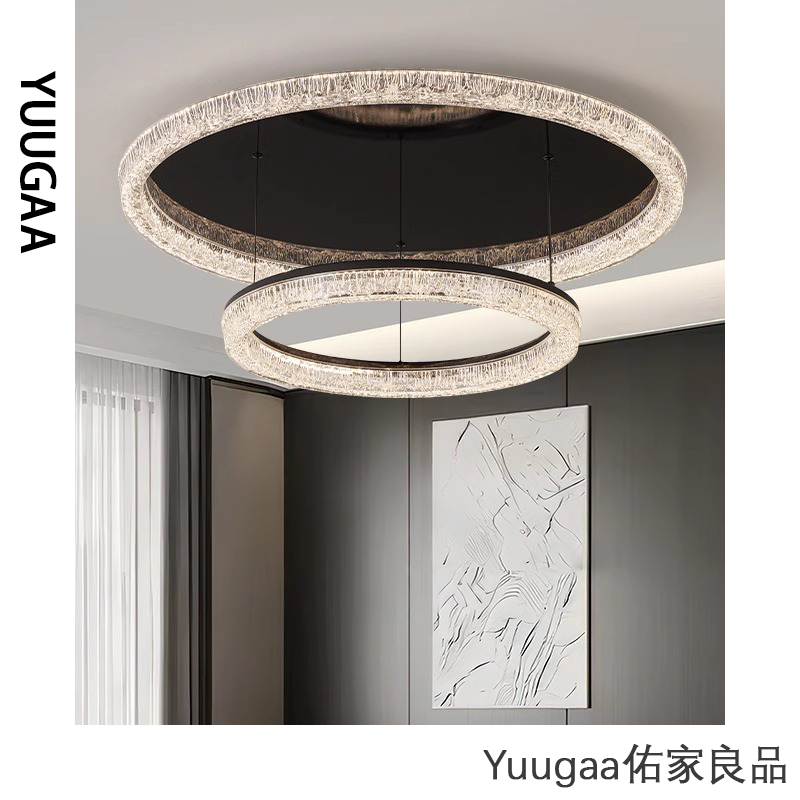 佑家意式轻奢客厅吸顶灯圆形护眼