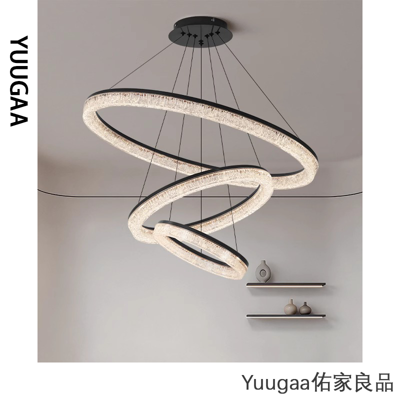 意式轻奢客厅吊灯现代简约大气圆