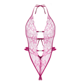 欲欲一试•性感内衣套装 系带挂脖漏背女蕾丝文胸套装