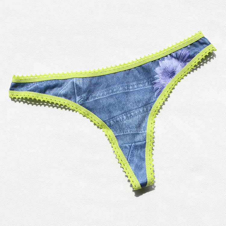 T1651 外贸丁字裤女内裤弹力低腰牛仔色,女士内衣/男士内衣/家居服,女丁字裤,淘宝优惠券,粉丝福利购,淘宝优惠卷
