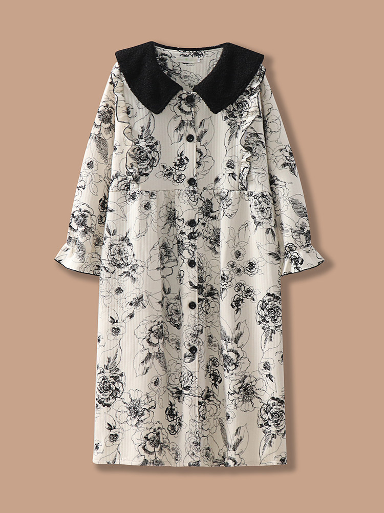 가을 겨울 환대 출산 스커트 출산 출산 스커트 분만실 특수 수유 잠옷 수유 스커트 봄 가을 감금 스커트 드레스