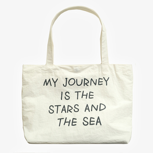 氧气种子oxygen ins日韩字母百搭帆布包大容量托特包 seed2026春款