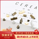 50個(gè)馬口夾馬仔扣馬甲扣 手工diy自制皮繩絲帶發(fā)簪流蘇耳飾品配件