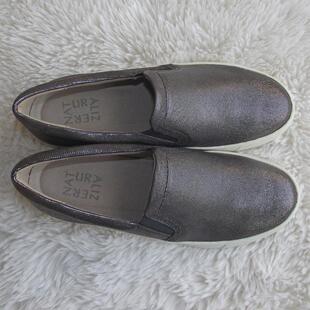 小众舒适百搭厚底懒人大小码 外贸原单真皮女鞋 一脚蹬平底休闲板鞋