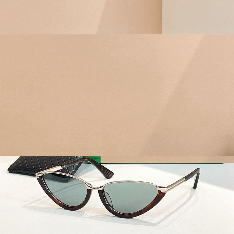 时尚网红辣妹风猫眼框太阳眼镜1346男女通用遮阳墨镜玳瑁黑黄红色