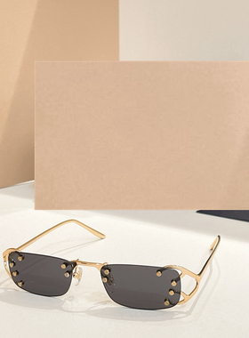 新款方框太阳眼镜男女通用C57时尚遮阳墨镜防紫外线潮酷无框