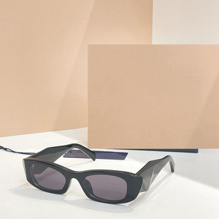 素颜遮阳墨镜女可配度数 个性 新款 板材方形小框太阳眼镜男B16时尚