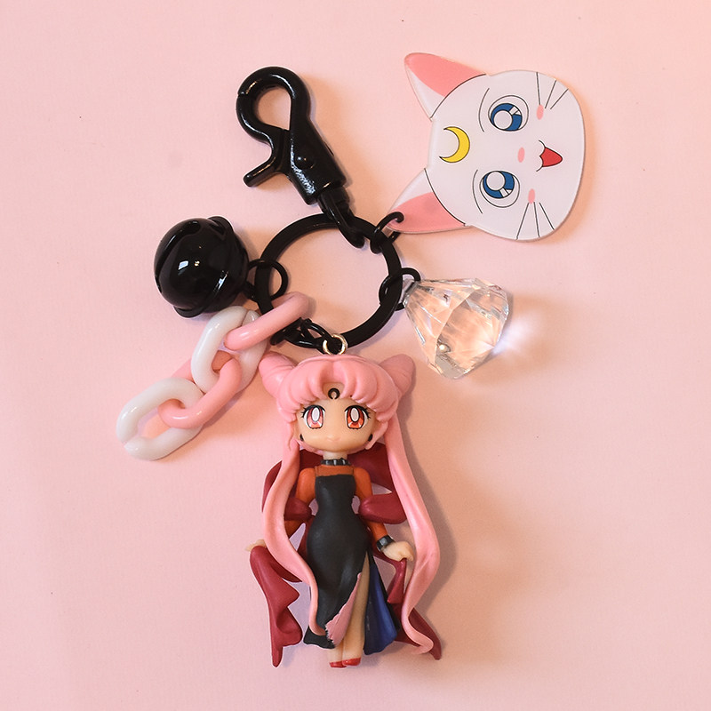卡通美少女战士暗黑小小兔水冰月露娜可爱钥匙扣车钥匙链书包挂件