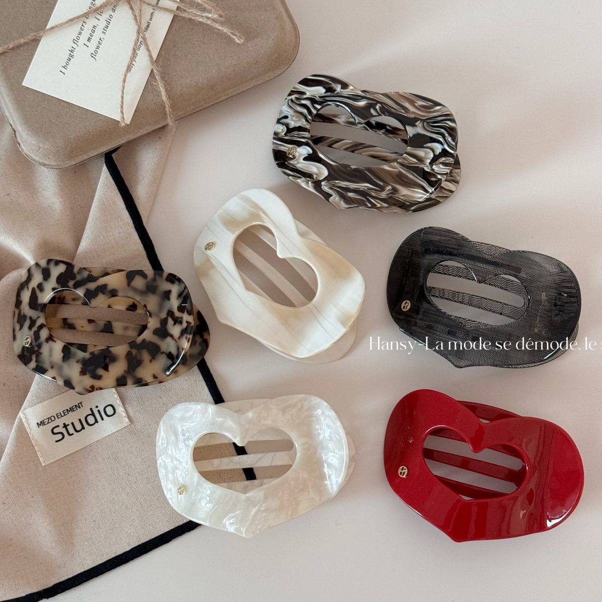 桃心醋酸抓夹高级感镂空发夹侧边夹后脑勺盘发抓夹半扎夹子鸭嘴,饰品/流行首饰/时尚饰品新,民族风发饰,淘宝优惠券,粉丝福利购,淘宝优惠卷