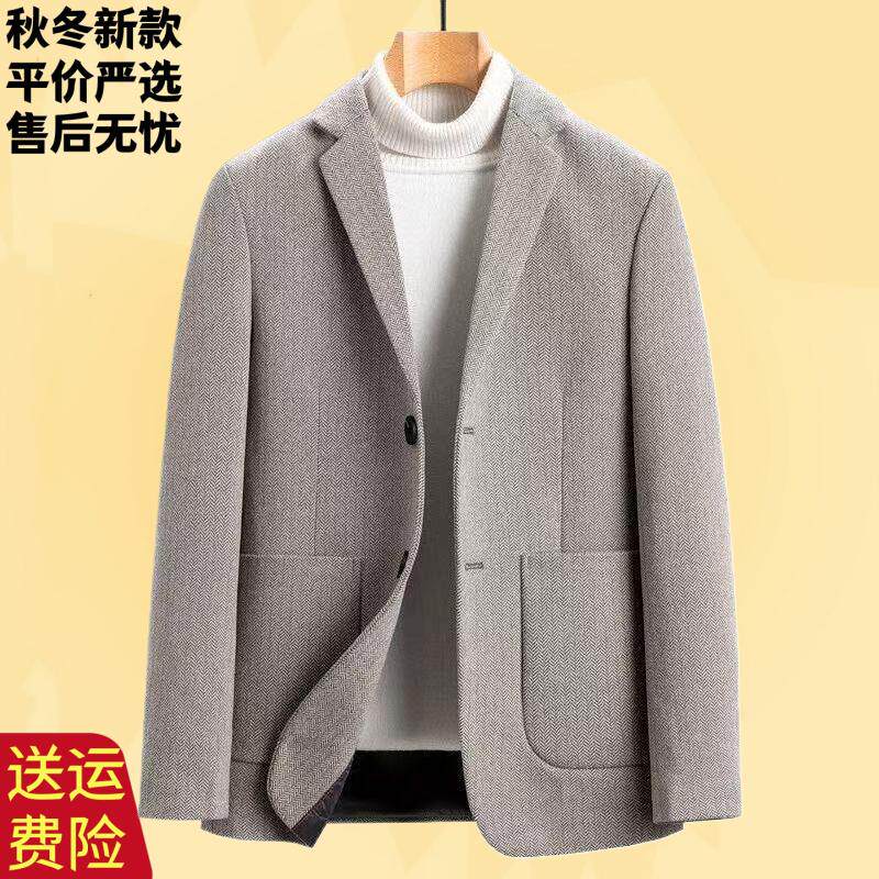 跨境西装外套男单色春秋新款单排扣休闲西服潮流时尚商务外套混批