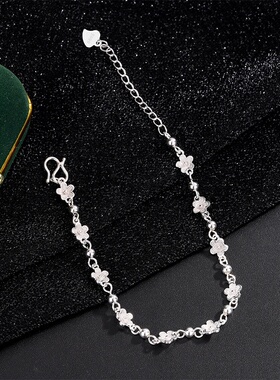 999足银星辰花海手链女轻奢感鎏光花影手饰闺蜜小众生日礼物