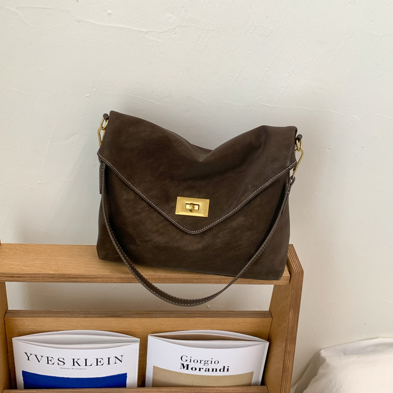 废土风复古磨砂托特包女斜挎包大容量休闲通勤百搭单肩包2026新款,箱包皮具/热销女包/男包,托特包,淘宝优惠券,粉丝福利购,淘宝优惠卷