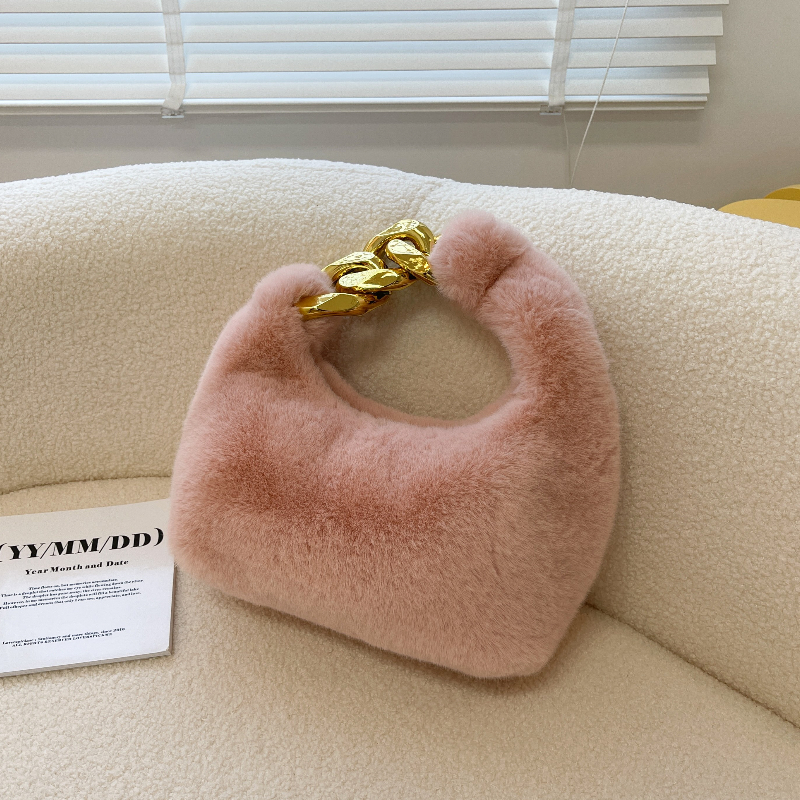 高级感爆款百搭手提毛绒包