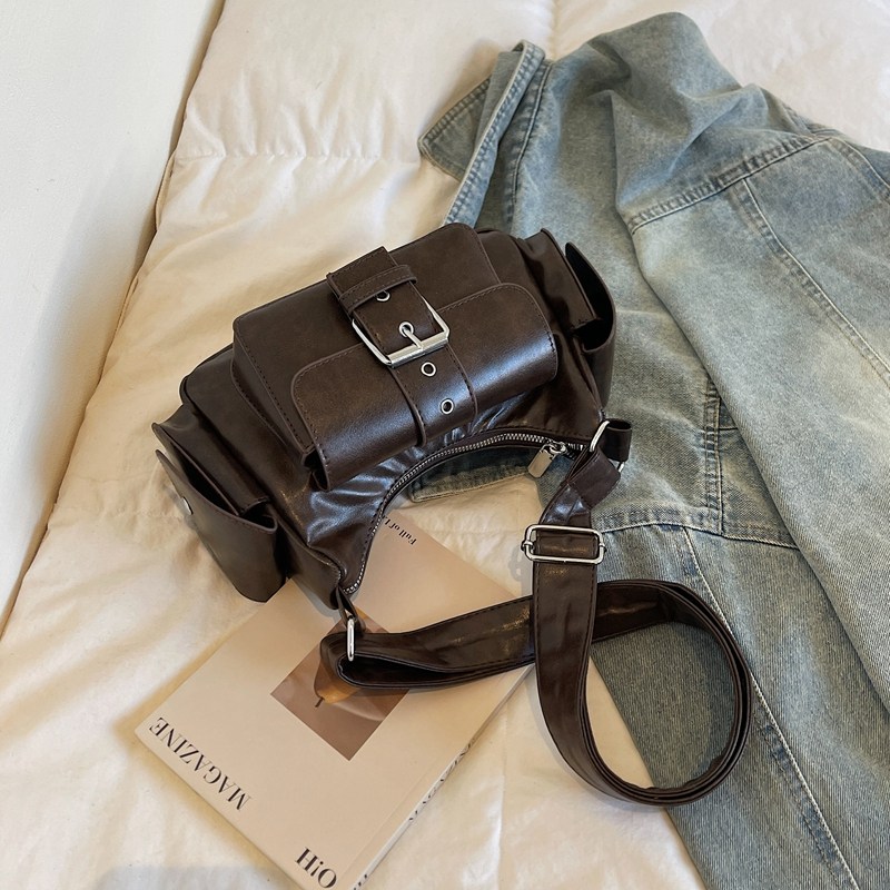 小众设计挂耳机车包女2026新款多口袋斜挎包休闲通勤高级感单肩包,箱包皮具/热销女包/男包,通用款女包,淘宝优惠券,粉丝福利购,淘宝优惠卷