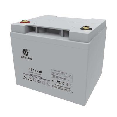 蓄电池SP12-38免维护铅酸ups电池12V38AH20HR阀控密封式