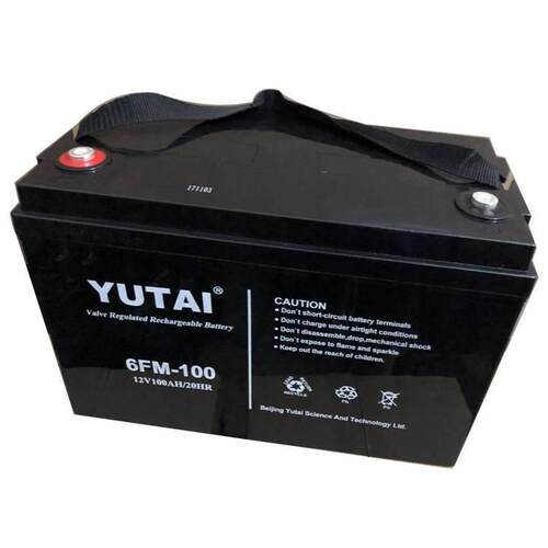 YUTAI蓄电池6FM-100 12V100AH消防照明 UPS电源配套 EPS直流屏