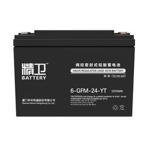 科华蓄电池精卫系列6-GFM-24-YT 12V24AH铅酸免维护蓄电池用