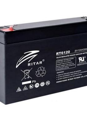 蓄电池RT6100免维护6V10AH适用通讯/消防UPS电源门禁音响电梯
