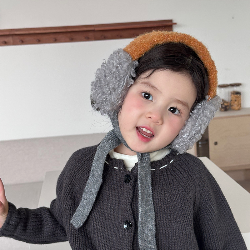 儿童3-8岁秋冬防冻羊毛款护耳罩