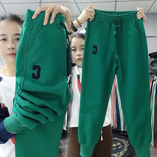 新款 哈伦裤 加绒加厚卫裤 显瘦运动裤 女高腰束脚休闲裤 欧货2025冬季