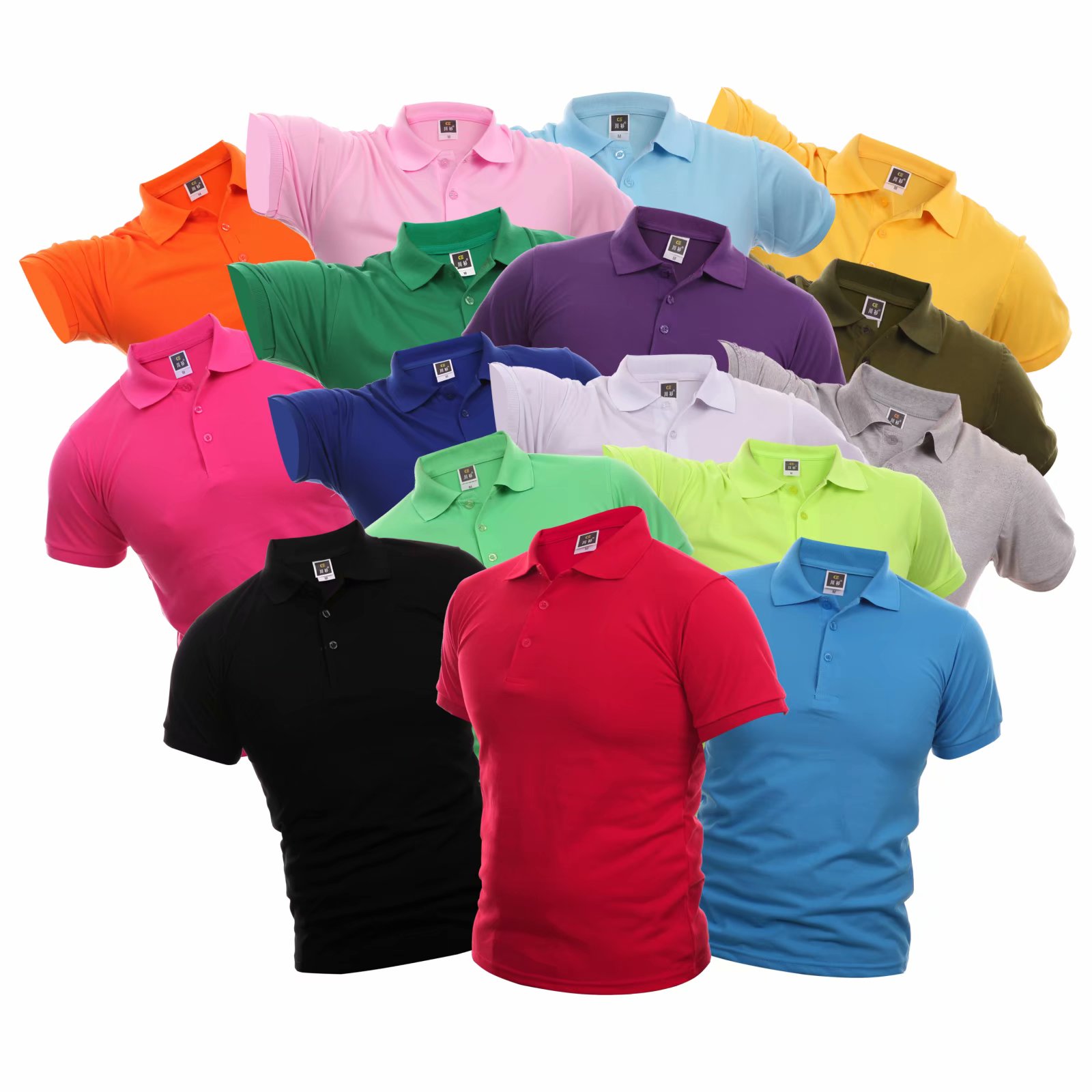 保罗刺绣团体班服polo衫