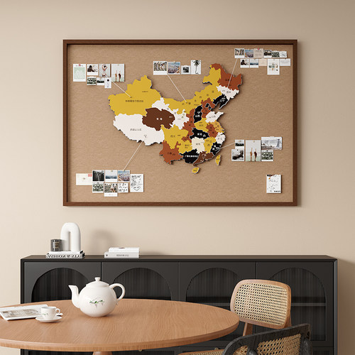 可拉绳扎图钉标记的电表箱装饰画