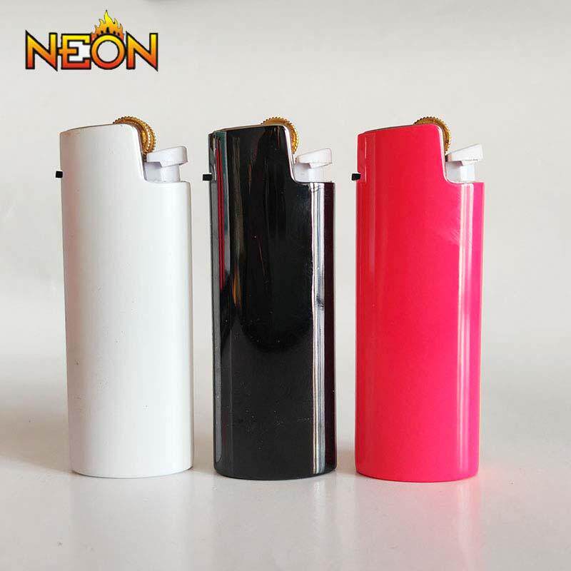 NEON尼奥金属打火机充气调火砂轮滑轮个性静音滑轮火石老式打火机