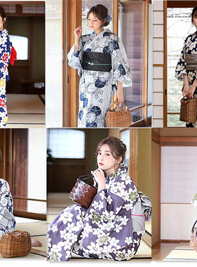 日本传统和服浴衣女 正装纯棉款式日系拍摄旅游COS服饰YUKATA