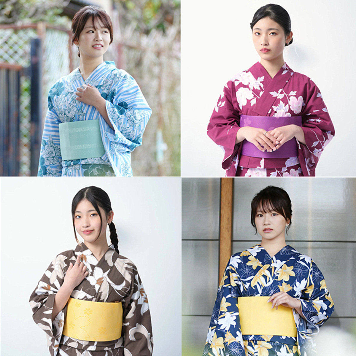 日本和服浴衣女传统正装款式纯棉面料日式拍摄旅游服饰多款式包邮