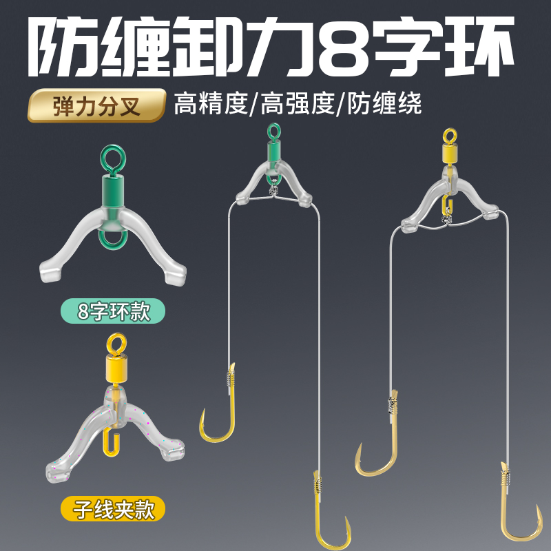 新式防缠绕八字环子线分叉器
