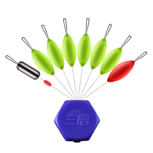 三信七星漂新款醒目高灵敏浮漂鲫鱼漂圆柱浮子浮标7星飘传统钓