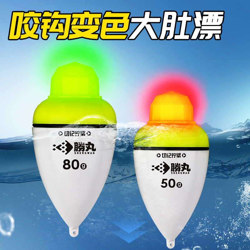 电子夜光漂咬钩变色大肚漂