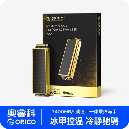orico奥睿科m2电竞游戏固态硬盘1t2t4t高速长江存储SSD台式电脑