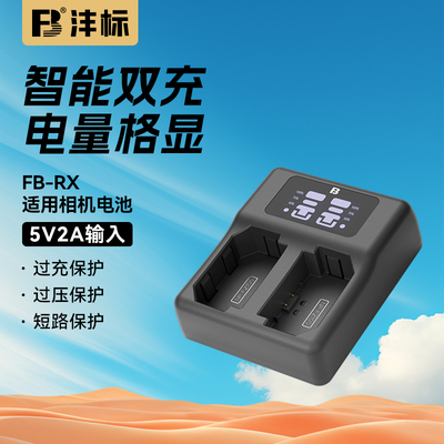 沣标NP-FZ100相机充电器24适用索尼a7m4 a7m3 A7c2 A7R3 A7R4 7RM3 A9M2 A7S3 a6600 a6700 FX30座充