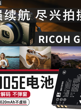 沣标S005E电池理光GR3x HDF GR2 GR3 gr3x松下DB-65相机LX2 LX3 FX8 FX9微单DMCFX100充电器GX20配件DB110