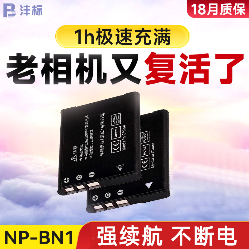 沣标NP-BN1电池适用索尼W570 TX10 TX100 TX55 TX66相机TX7C TX9 WX30/380 W350/60 W530/20 W630 W320充电器 3C数码配件 数码相机电池 原图主图
