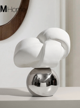 意式轻奢客厅酒柜高级感摆件