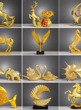 现代轻奢电视柜酒柜装饰品摆件高档玄关家居客厅餐桌面办公室摆设