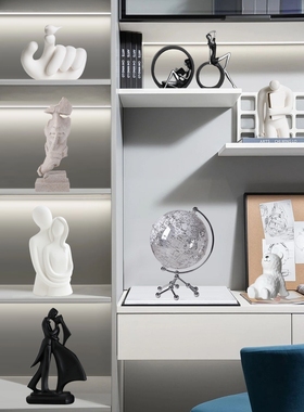 北欧现代轻奢创意电视酒柜装修客房入口客厅办公室桌面装修家居